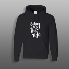 Yeles Enjoy The Ride Motorcu Sweatshirt Siyah