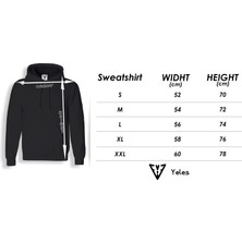 Yeles Ride Safe Motorcu Sweatshirt Siyah