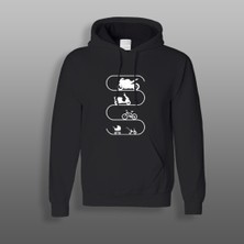 Yeles S Evolution Motorcu Sweatshirt Siyah