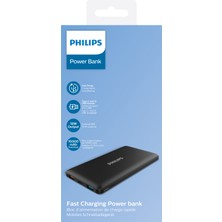 Philips  DLP1010C/00 10.000MAH Power Bank, Pd, Qc, 18W, Type-C ve 2x Usb-A Bağlantı, Siyah