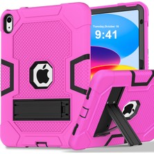 Xfashion Robot B3 Serisi Ipad 10.9 (2022) Kontrast Renk Pc + Silikon Tablet Kılıf Bırakma Kickstand Koruyucu Kapak (Yurt Dışından)