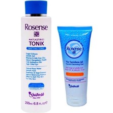 Gülbirlik Rosense Rosense Yüz Temizleme Jeli 100 ml + Rosense Matlaştırıcı Cilt Bakım Toniği 200 ml