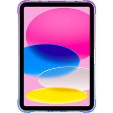 Xfashion Ipad 10.9 (2022) Gradyan Renk Yumuşak Tpu Tablet Kılıf Dört Köşe Kalınlaştırılmış Dört Köşe Koruyucu Kapak (Yurt Dışından)