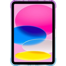 Xfashion Ipad 10.9 (2022) Gradyan Renk Yumuşak Tpu Tablet Kılıf Dört Köşe Kalınlaştırılmış Dört Köşe Koruyucu Kapak (Yurt Dışından)