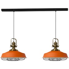 Bamyum Asaletli Ikili Telli Eskitme Başlık Avize Sarkıt Lamba Salon Mutfak Pastane Cafe