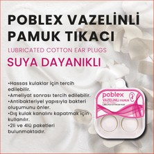 Poblex Vazelinli Pamuk Kulak Tıkacı 2li - 2 Kutu