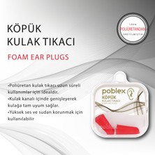 Poblex Köpük Kulak Tıkacı -4 Kutu