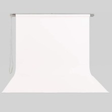 Stilfon 90CM x 120CM Sonsuz Beyaz Fon Perdesi Seti