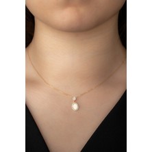 Çelikoğlu Kuyumculuk 8 Ayar Altın Taşlı Kolye 1,52 gr