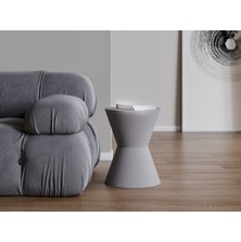 Echo Furniture Ediz Açık Platin Gri Sehpa