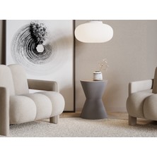 Echo Furniture Ediz Açık Platin Gri Sehpa