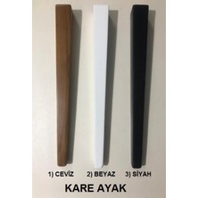 Pi Sandalye 2 Adet Valencia Yemek Odası Sandalyesi - Ahşap Ayaklı - Silinebilir Kumaş