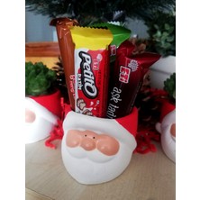 Tasarımanya Yılbaşı Noel Saksı Çikolata Paketi Çikolata Saksı