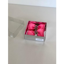 Queen Aksesuar Neon Pembe 2' Li Kristal Taşlı  Kız Çocuk Kız Bebek Pensli Toka