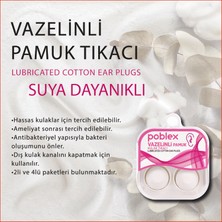 Poblex Vazelinli Pamuk Kulak Tıkacı 2 Li -4 Kutu