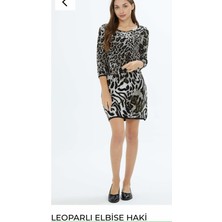 Boutique Bade Leopar Triko Elbise