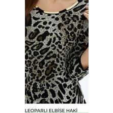 Boutique Bade Leopar Triko Elbise