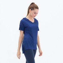Blackspade Kadın T-Shirt V Yaka  6723 - Lacivert
