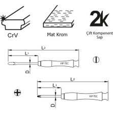 Vıp-Tec Profesyonel 6 Parça Mikro/saatçi Tornavida Takımı/seti