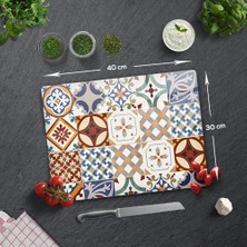 Decorita Çini Desen | Cam Kesme Tahtası - Cam Kesme Tablası