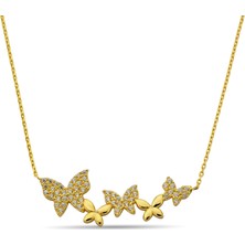 ÇGK KUYUMCULUK  Kelebekler Altın Kolye CGKKLY0003