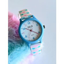 Daniel Klein NSDK.1.12514.5 Silikon Kordonlu 2 Yıl Garantili Desen Işlemeli 30 mt Su Geçirmez Çocuk Kol Saati