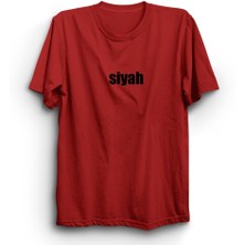 The Fame Box Kırmızı Siyah Tişört