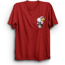 The Fame Box Skull And Rose, Kurukafa Logo Tişört