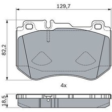 Bosch 0986494777 Fren Balatası Ön