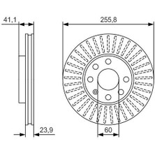Bosch 0986479R76 Fren Diski Ön