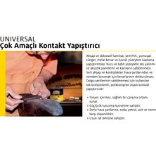 Pattex Universal Çok Amaçlı Deri , Kauçuk , Ahşap Kontakt Yapıştırıcı 50 gr 2'li Paket