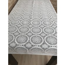 Yüksel Halı Mefruşat Dantel Görünümlü Şeffaf Kaplamalı Pvc Masa Örtüsü