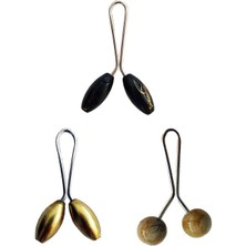 Royaleks 3 Adet Tesettür Eşarp ve Şal Klipsi Sarı Hardal Siyah