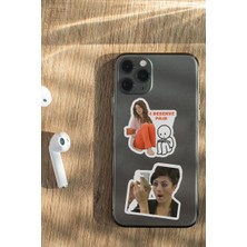 Ludio Yaprak Dökümü 8'li Laptop Notebook Tablet Sticker Seti