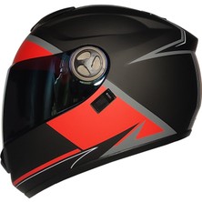 Free-M  913 Affaır Güneş Vizörlü Kapalı Kask (Siyah Cam)