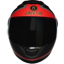 Free-M  913 Affaır Güneş Vizörlü Kapalı Kask (Siyah Cam)