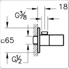 Artema A45232 Kare Ara Musluk
