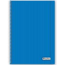Myline Nova A4 Plastik Kapak 72 Yaprak Kareli Defter