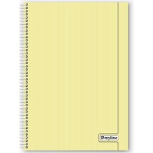 Myline Nova A4 Plastik Kapak 72 Yaprak Kareli Defter