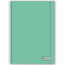 Myline Nova A4 Plastik Kapak 120 Yaprak Kareli Defter