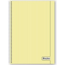 Myline Nova A4 Plastik Kapak 120 Yaprak Kareli Defter