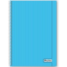 Myline Nova A4 Plastik Kapak 60 Yaprak Kareli Defter