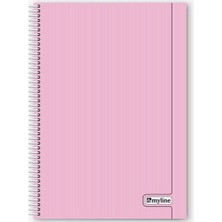 Myline Nova A4 Plastik Kapak 60 Yaprak Kareli Defter