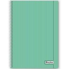 Myline Nova A4 Plastik Kapak 60 Yaprak Kareli Defter