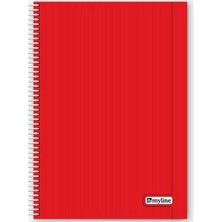 Myline Nova A4 Plastik Kapak 120 Yaprak Kareli Defter