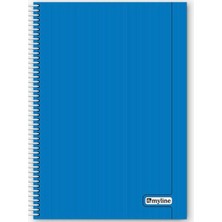 Myline Nova A4 Plastik Kapak 60 Yaprak Kareli Defter