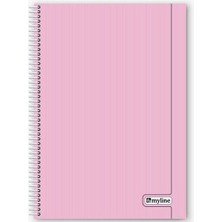 Myline Nova A4 Plastik Kapak 120 Yaprak Kareli Defter