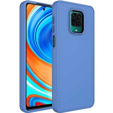 Apsuwa Xiaomi Redmi Note 9s Kılıf Luna Metal Çerçeve Buton Silikon