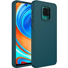 Apsuwa Xiaomi Redmi Note 9s Kılıf Luna Metal Çerçeve Buton Silikon