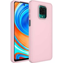 Apsuwa Xiaomi Redmi Note 9s Kılıf Luna Metal Çerçeve Buton Silikon